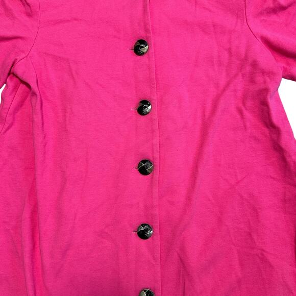 Vintage St. Simon Maternity Dress A-Line Bright Pink Barbie Medium Work Career - Picture 3 of 6